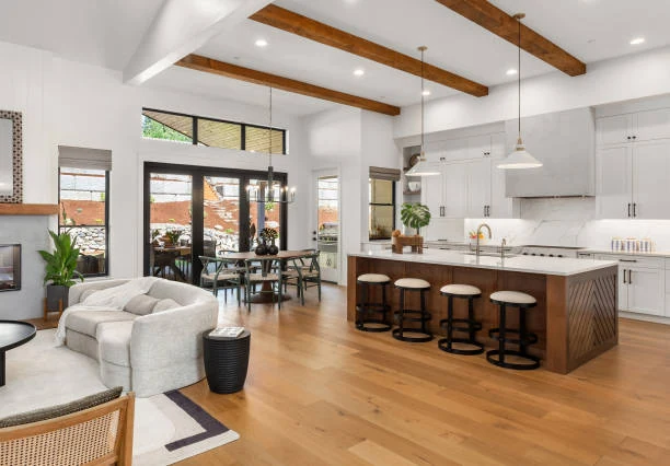 Kitchen with living