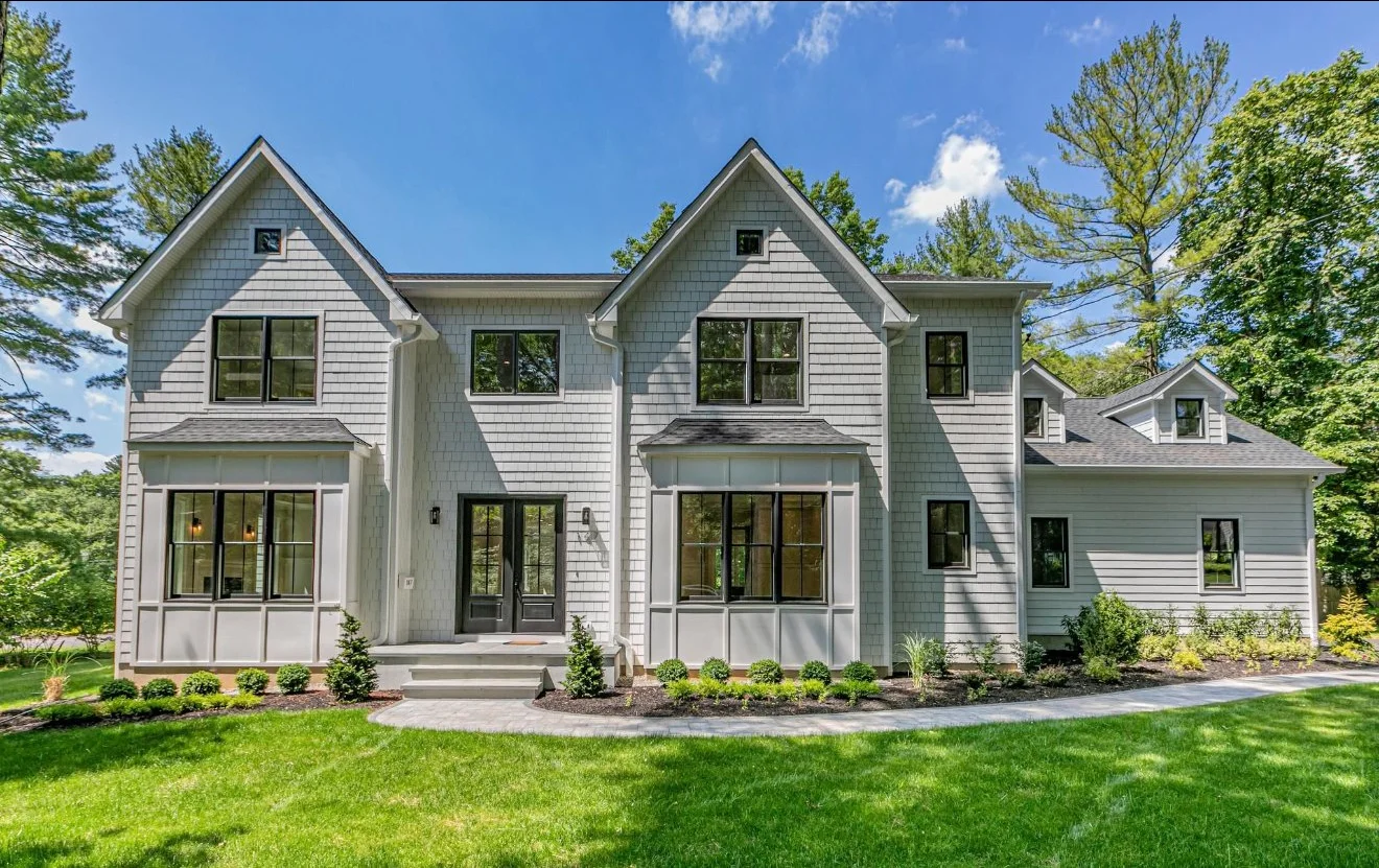 Luxury custom new build exterior, TGV Homes NJ